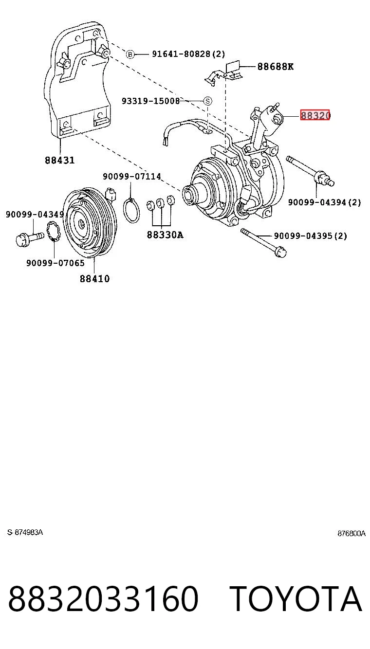 Comprar Compresor de aire acondicionado Toyota Camry IV V20
