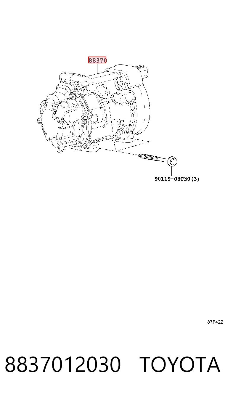  Compresor de aire acondicionado Toyota Prius 