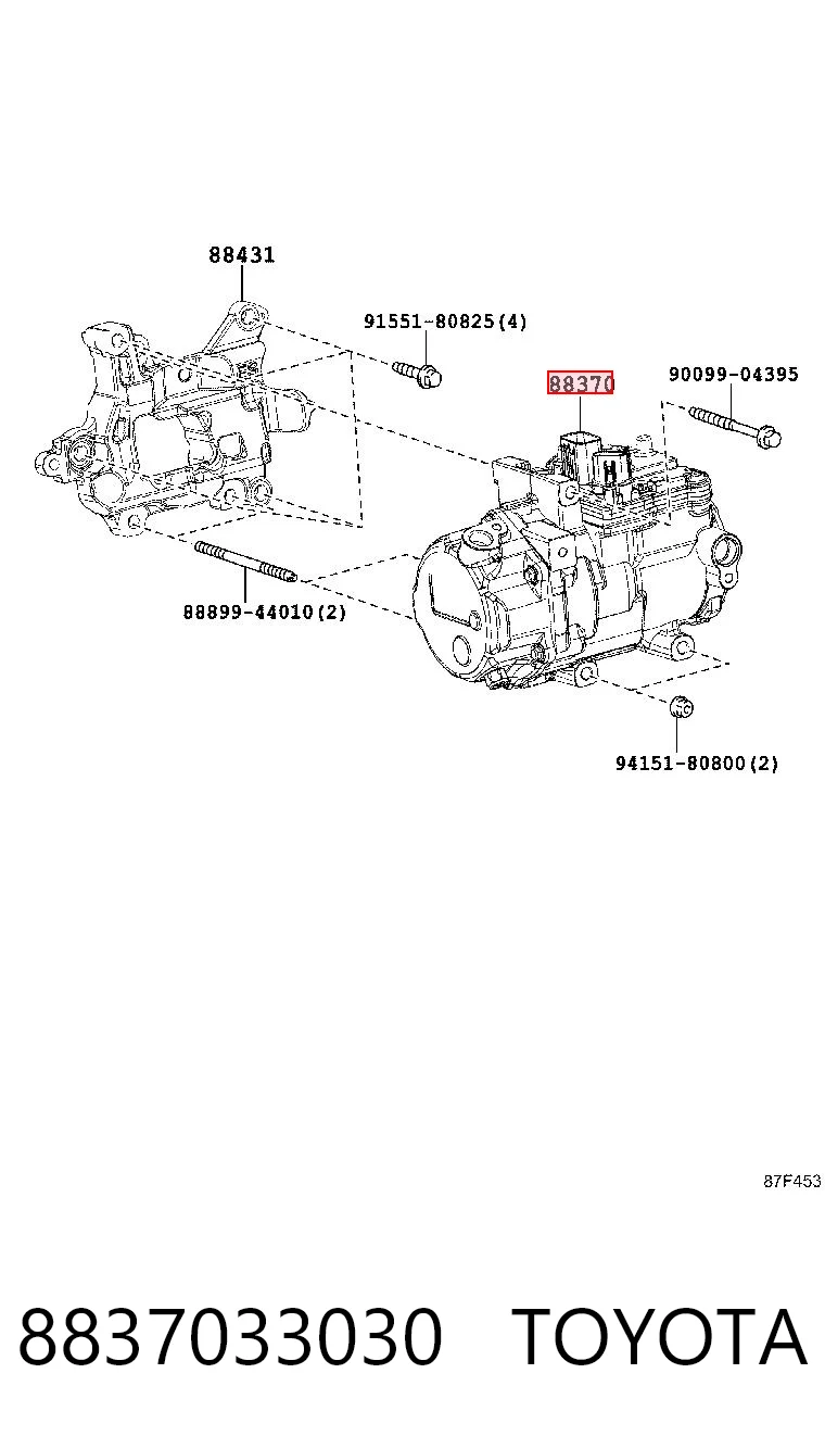 8837033030 Toyota Compresor climatizador