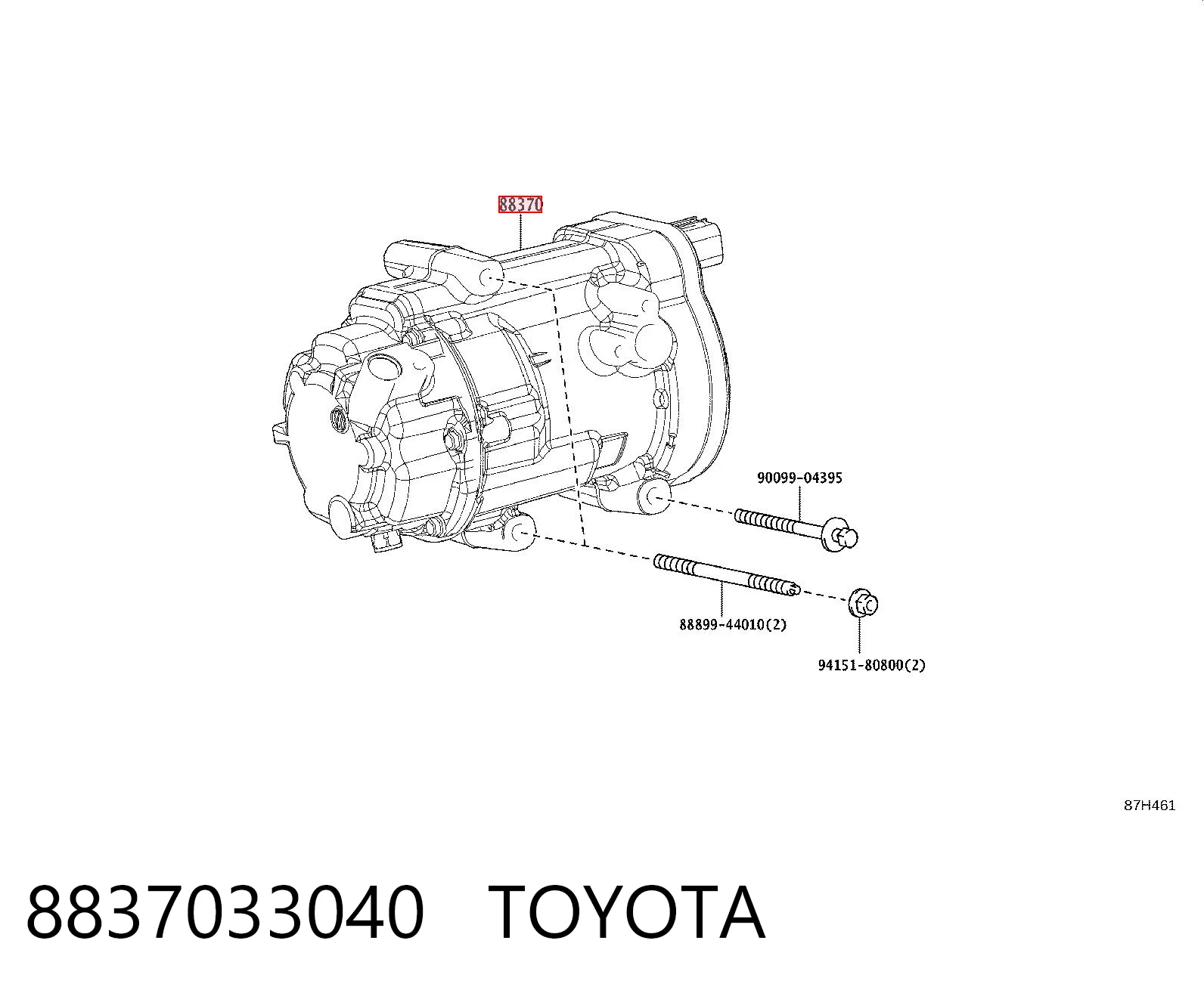 8837033040 Toyota Compresor climatizador
