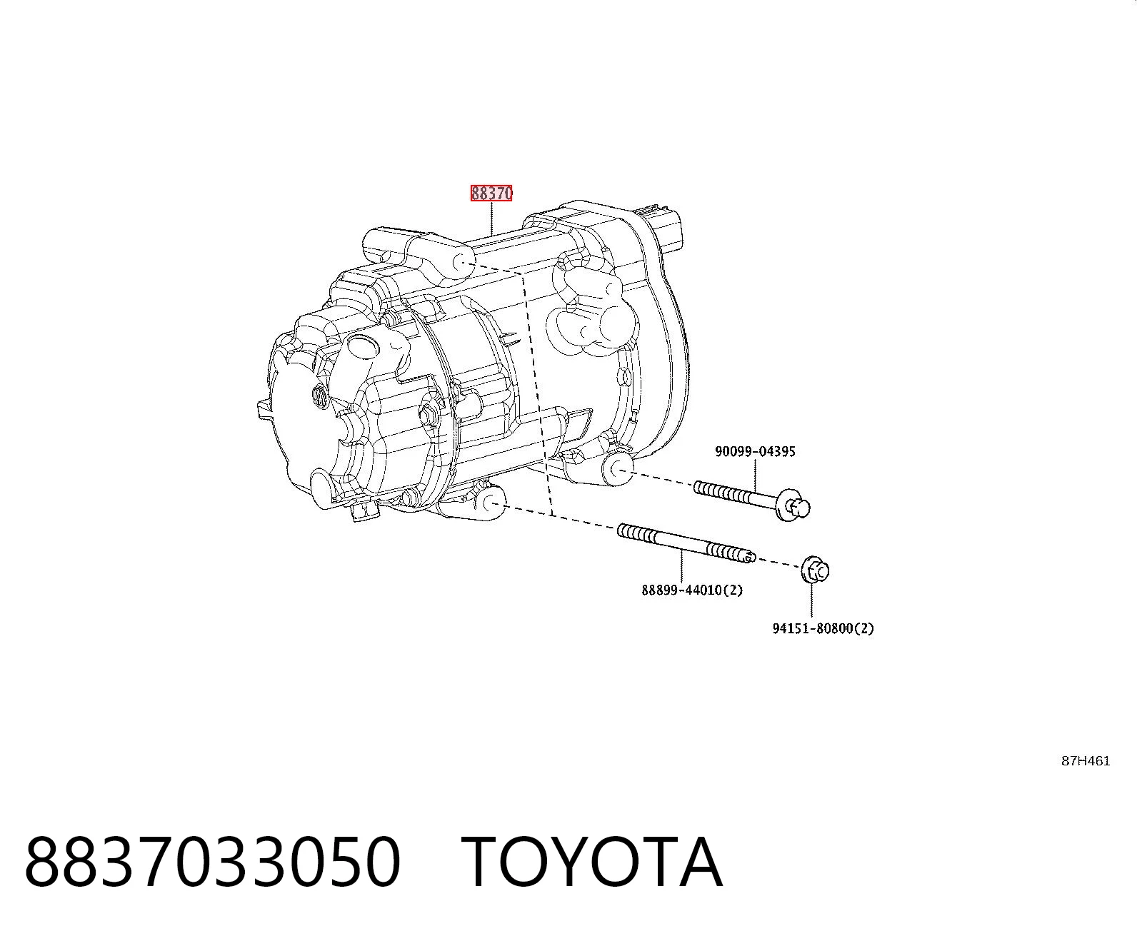 8837033050 Toyota Compresor climatizador