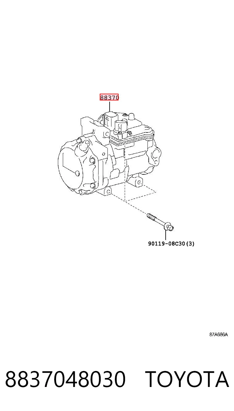 Compresor climatizador para Lexus RX 270/350/450H AGL10, GGL15, GYL15