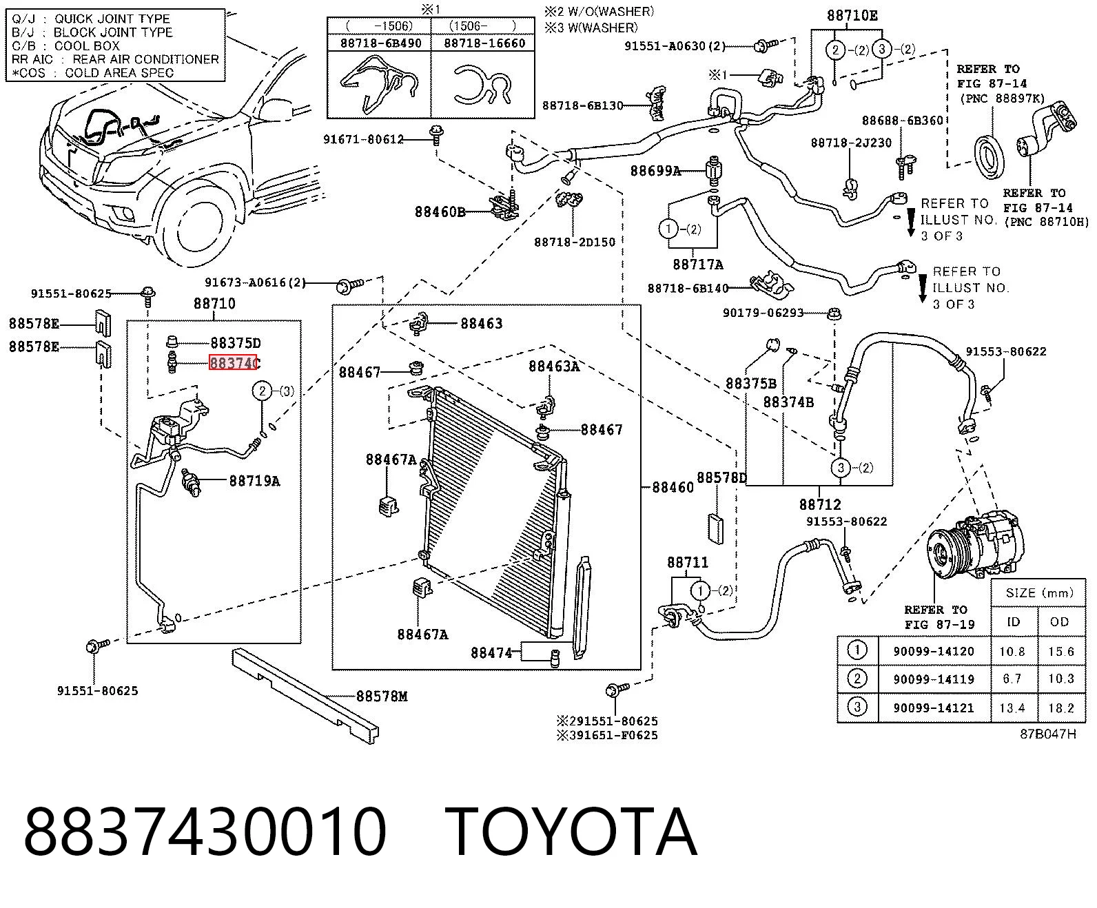 8837430010 Toyota