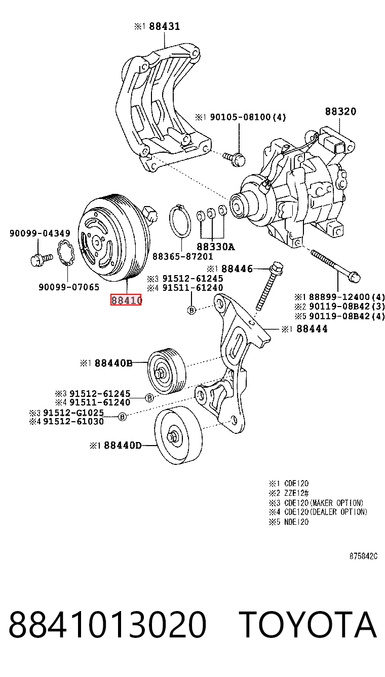 Compresor de aire acondicionado 1986AD1246 Bosch