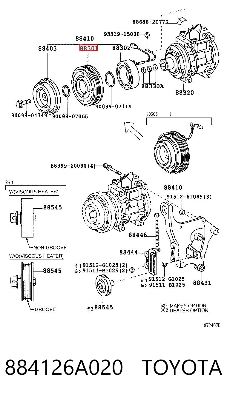 884126A020 Toyota