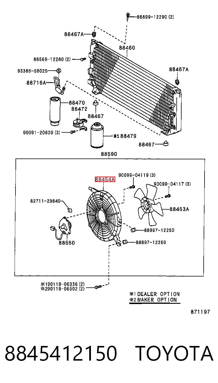 8845412150 Toyota