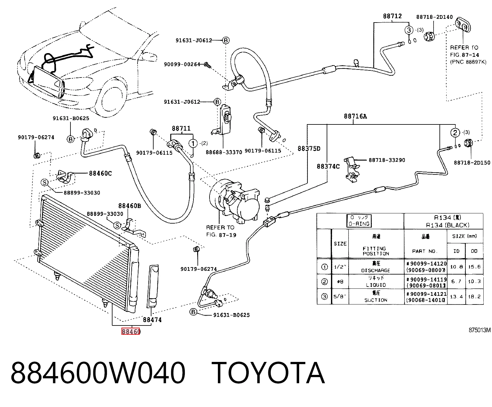 Comprar Condensador aire acondicionado Toyota Camry V V30