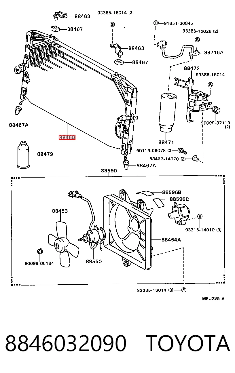 Comprar Condensador aire acondicionado Toyota Camry II V2