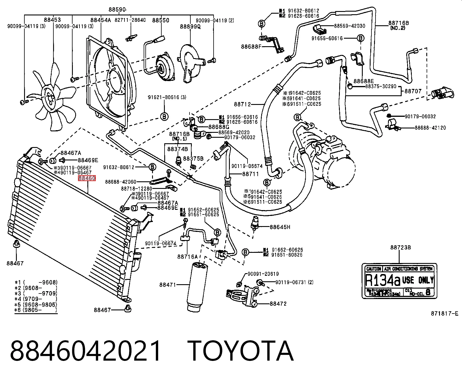 Precio del repuesto Condensador RAV4 I SUV