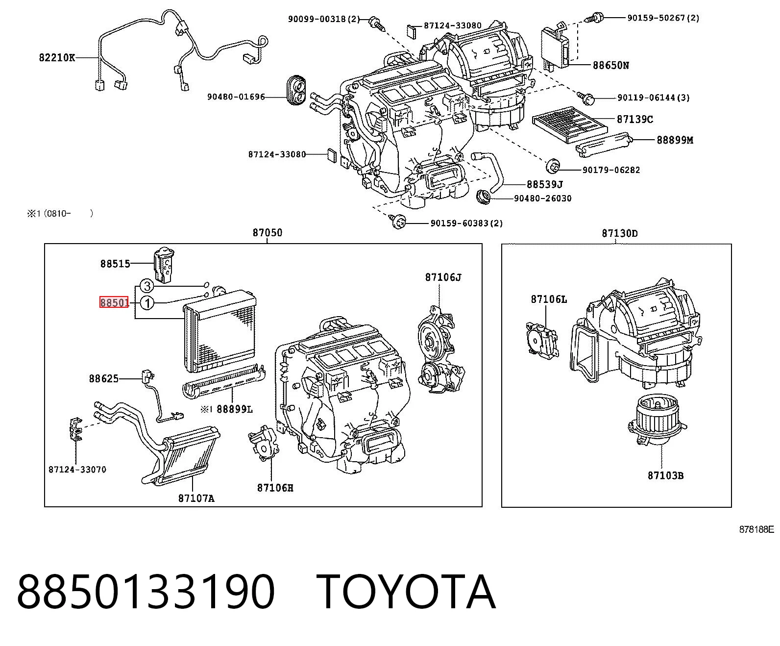 Precio del repuesto Evaporador RX  SUV