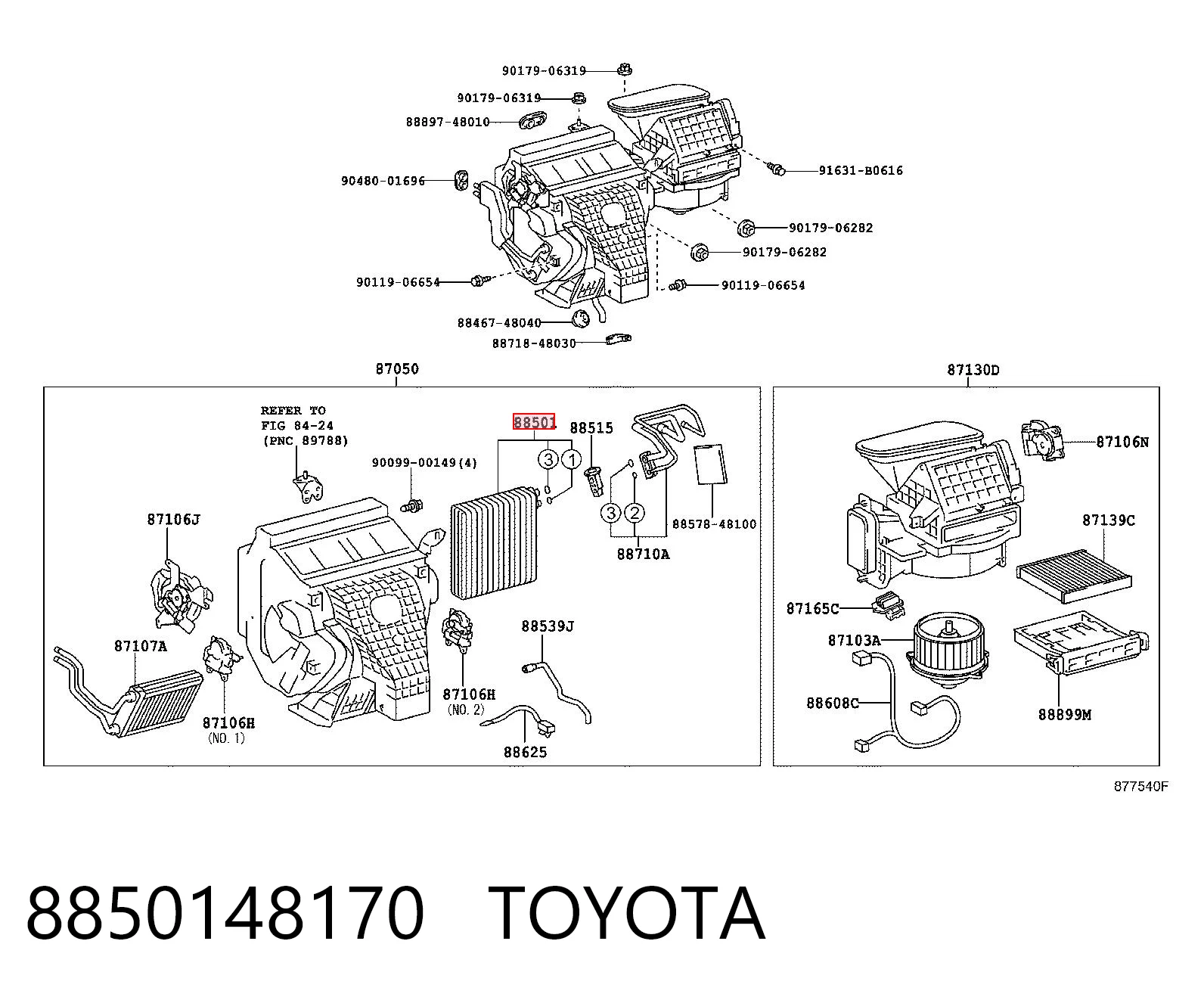 Comprar Evaporador de aire acondicionado Lexus RX U3 a bajo precio