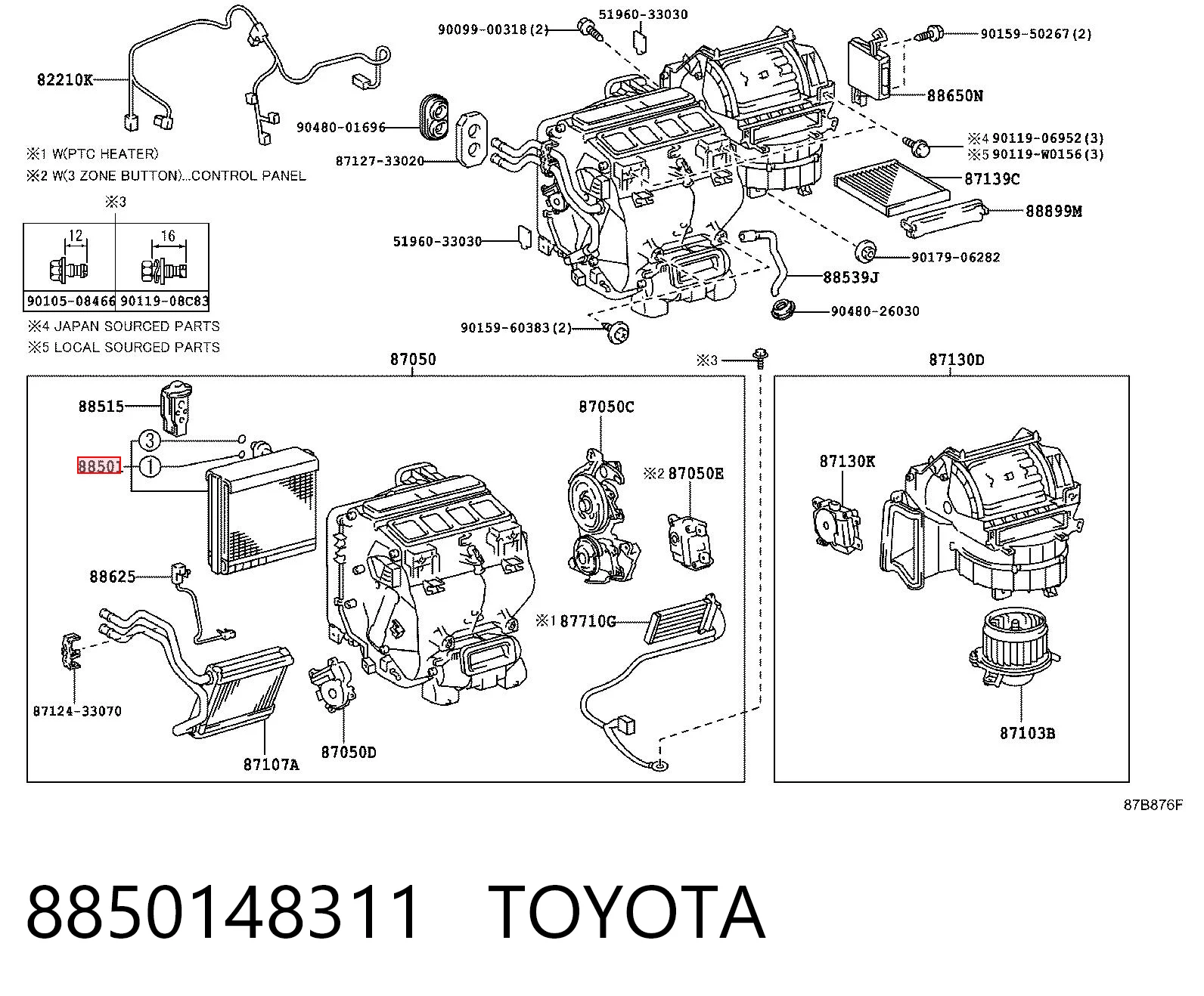 Evaporador de aire acondicionado Lexus RX 270/350/450H SUV (AGL10, GGL15, GYL15) (2008 - 2015) precio, desde 118,26 EUR