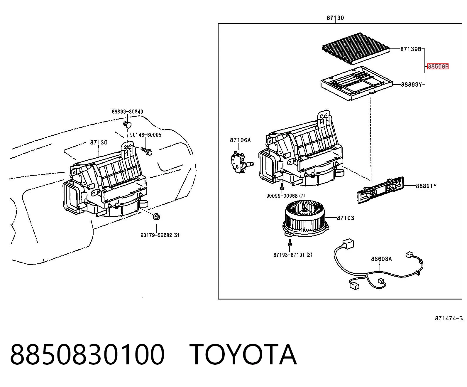 8850830100 Toyota