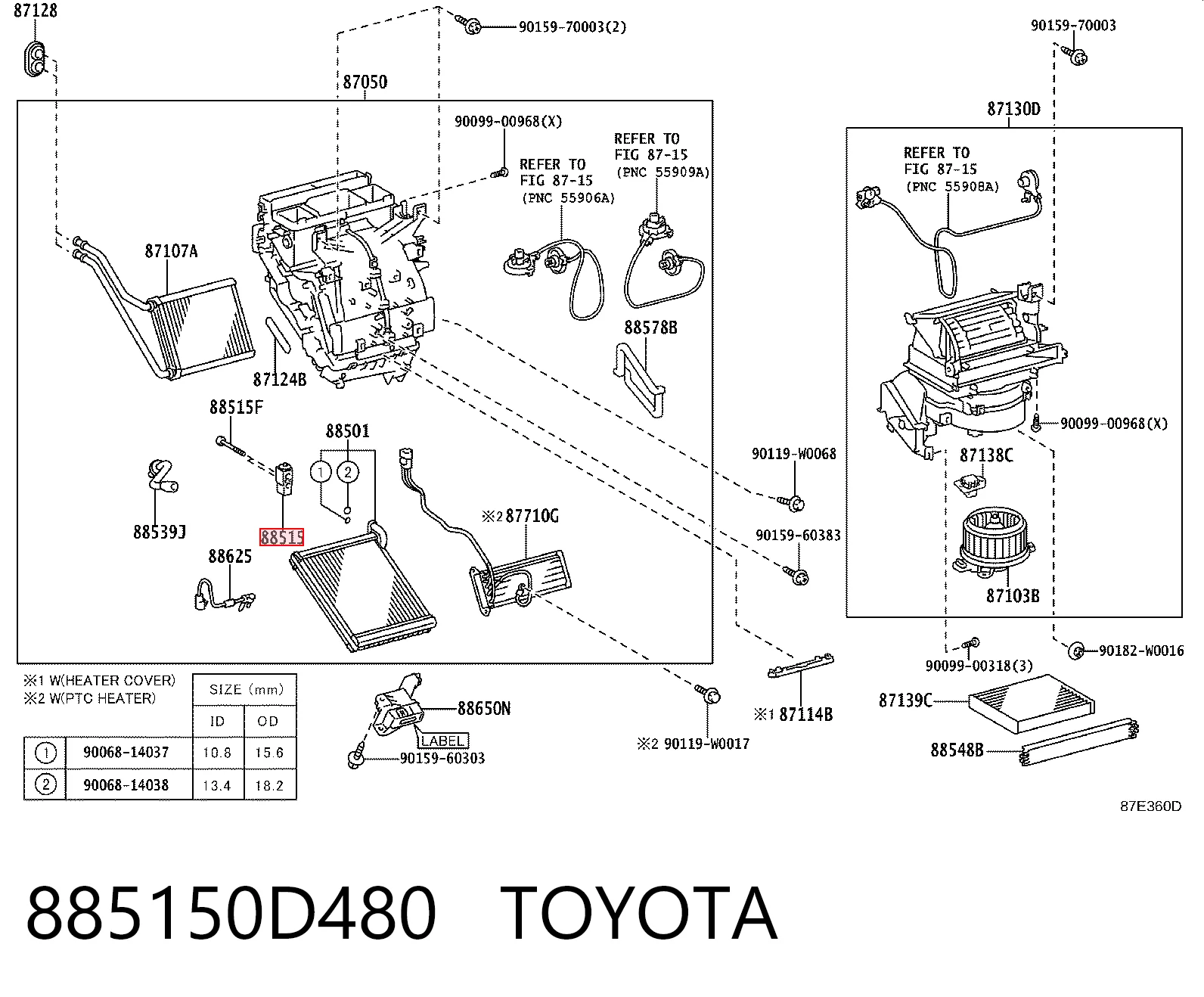885150D480 Toyota