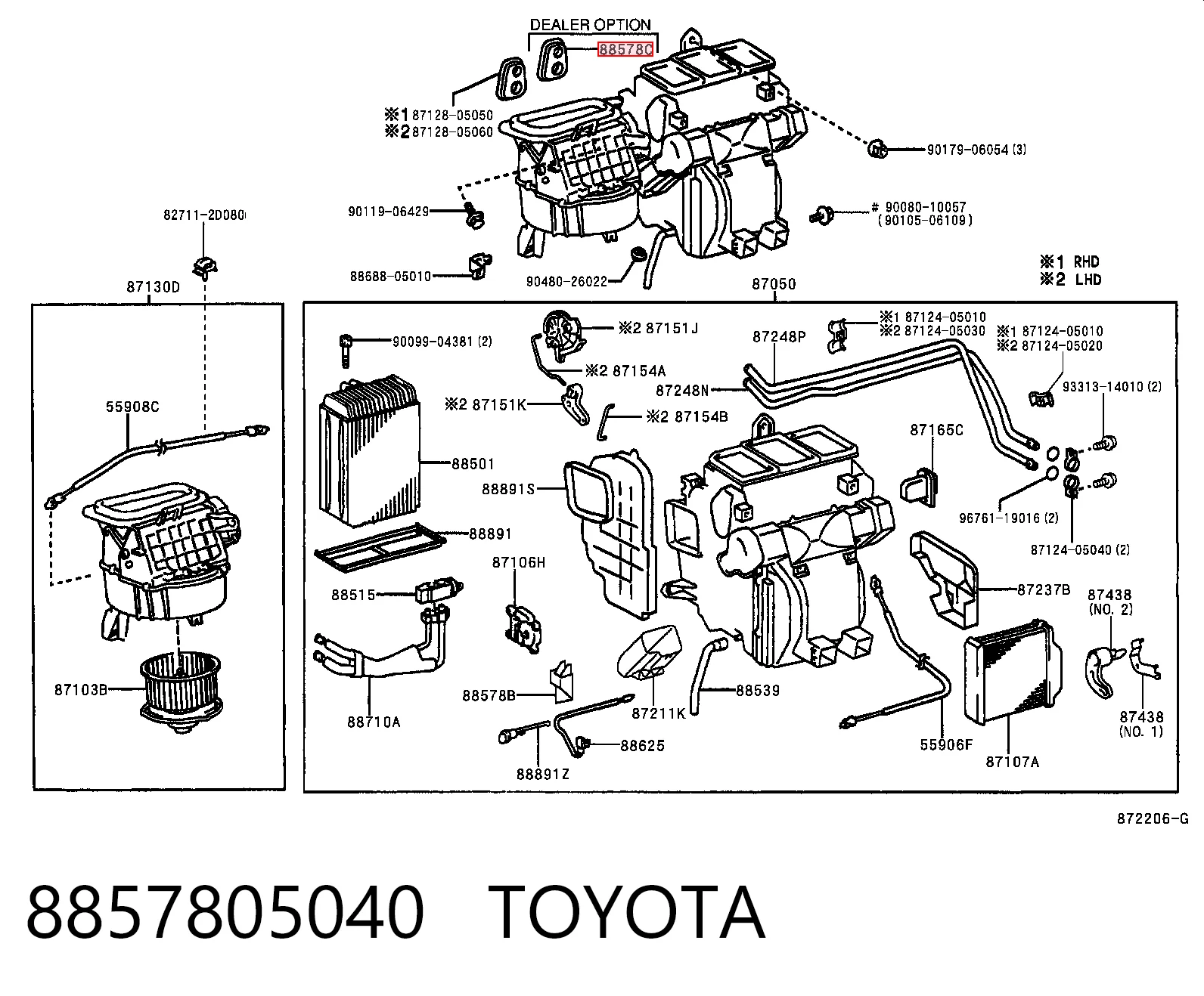 8857805040 Toyota