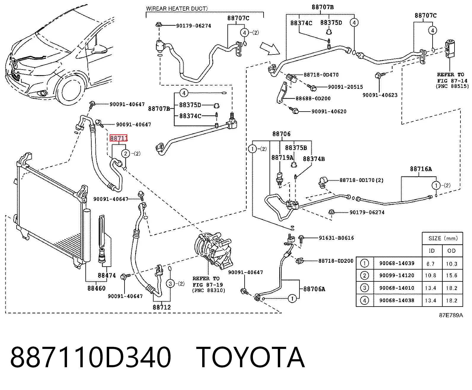 887110D340 Toyota