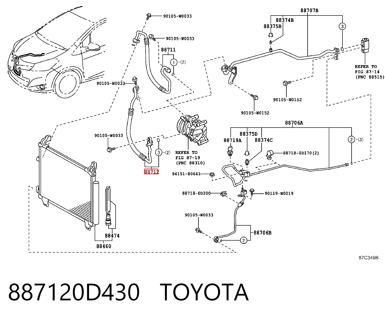 887120D430 Toyota