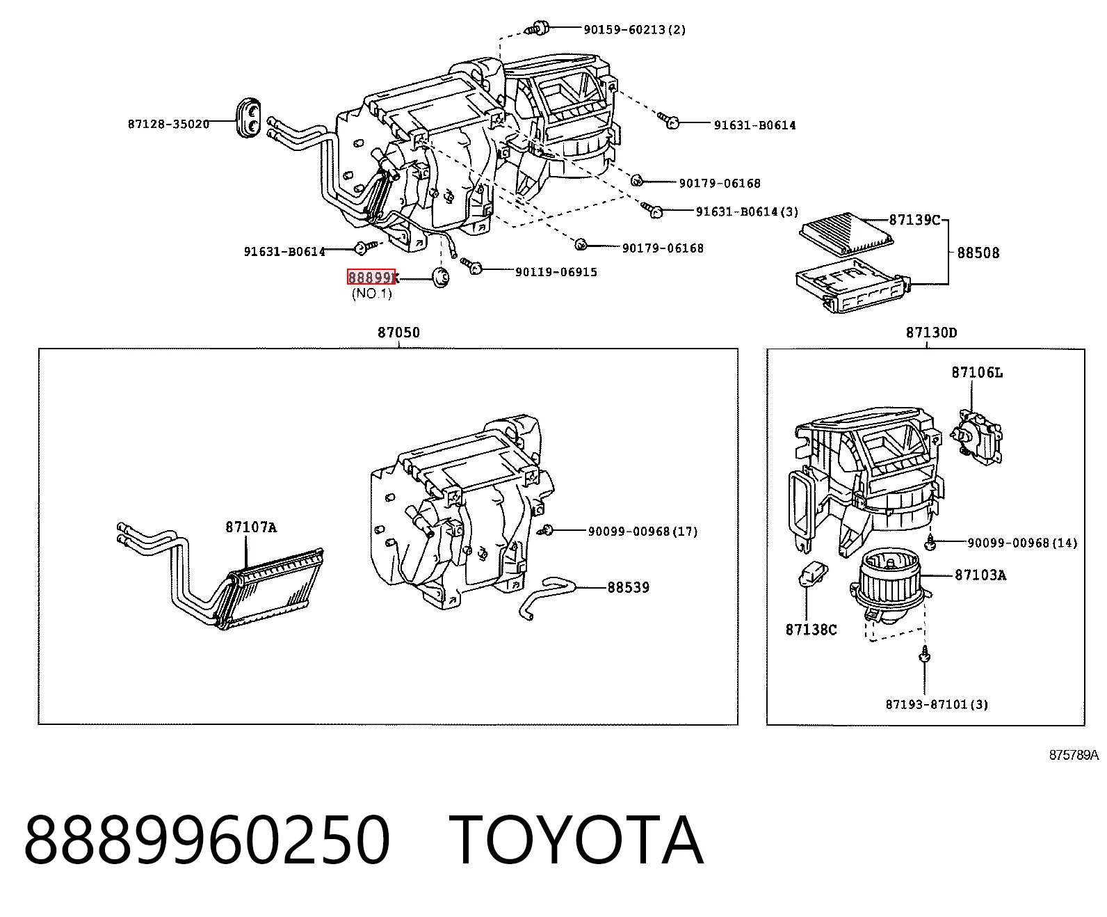 8889960250 Toyota