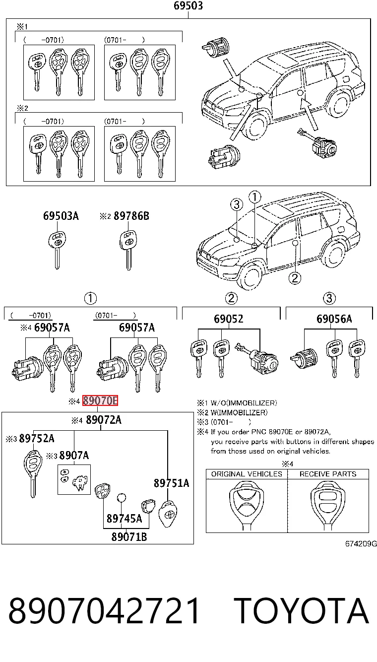 8907042721 Toyota