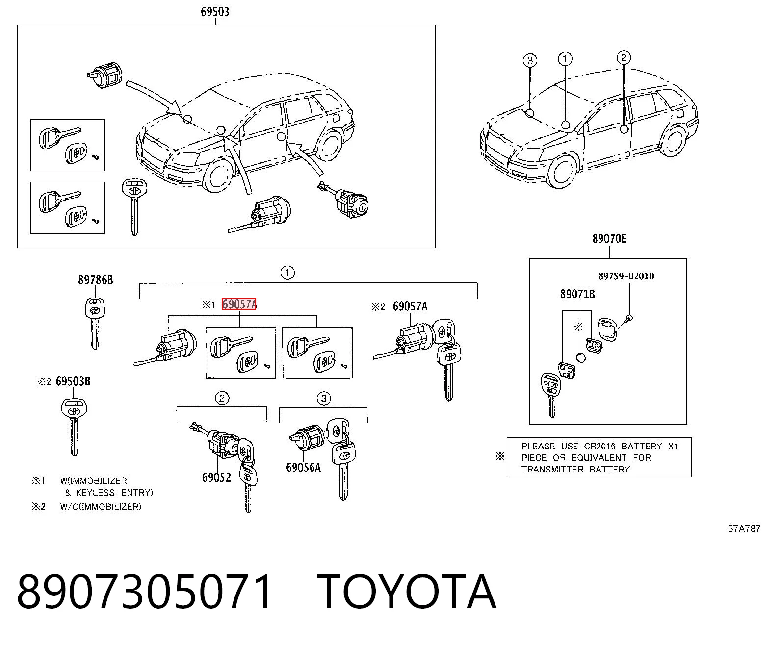 8907305071 Toyota