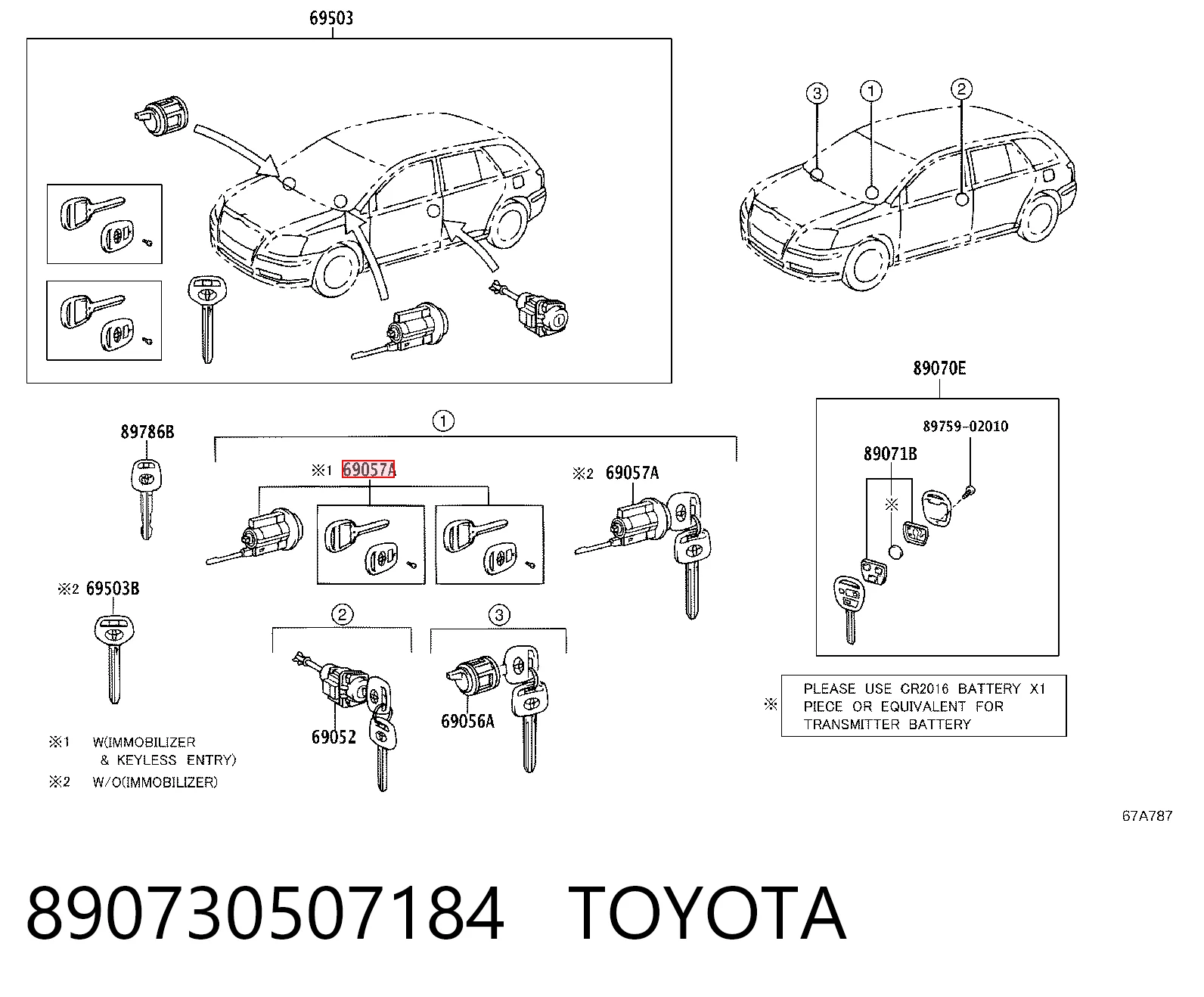 Interruptor de encendido Toyota Avensis  sedán comprar en España