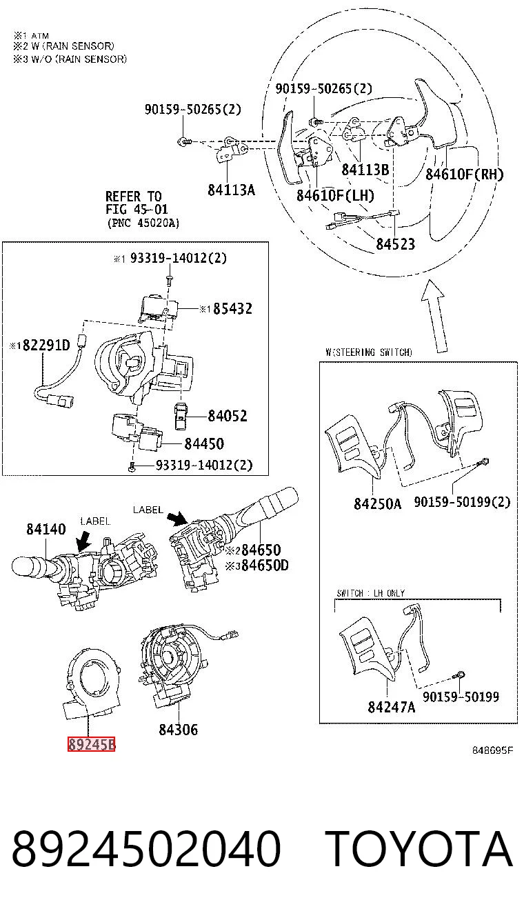 8924502040 Toyota