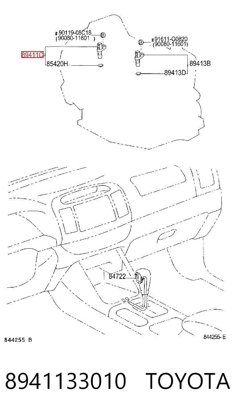 8941133010 Toyota Captador de velocidad