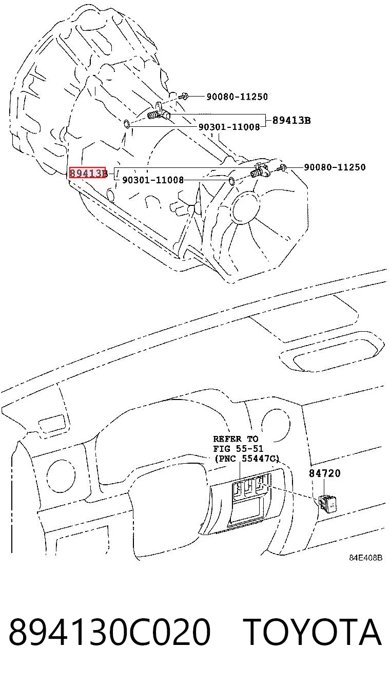 894130C020 Toyota Captador de velocidad