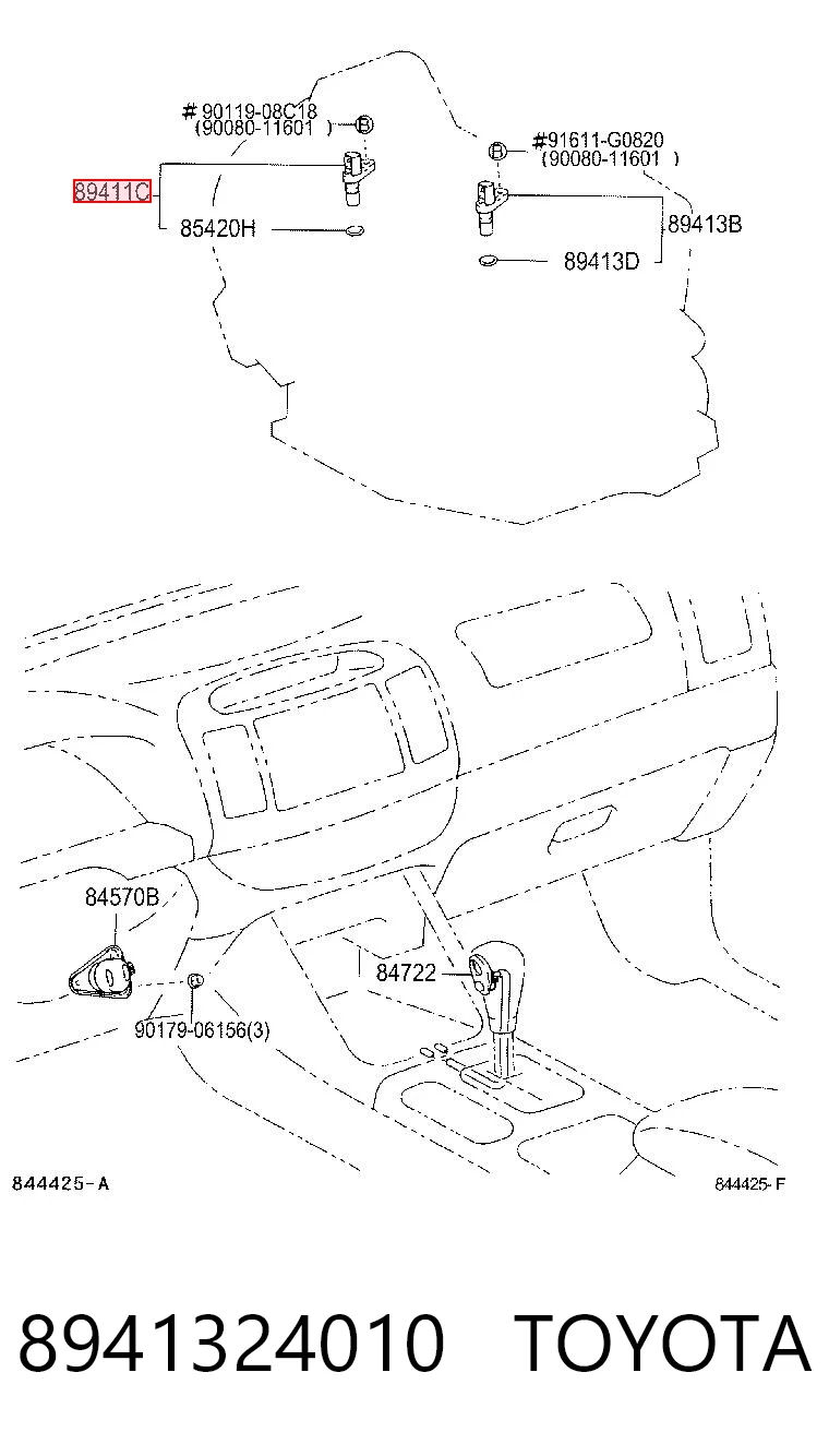 8941324010 Toyota Captador de velocidad
