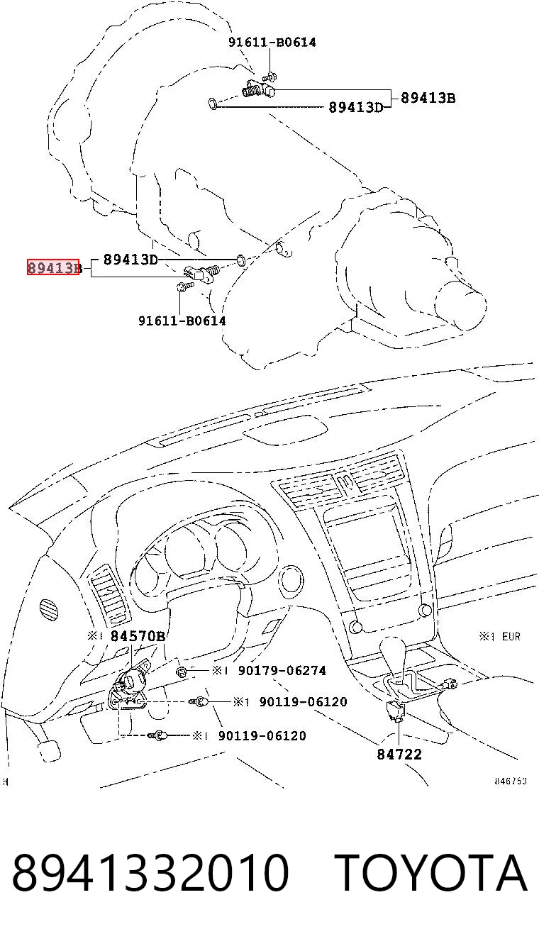 8941332010 Toyota Captador de velocidad