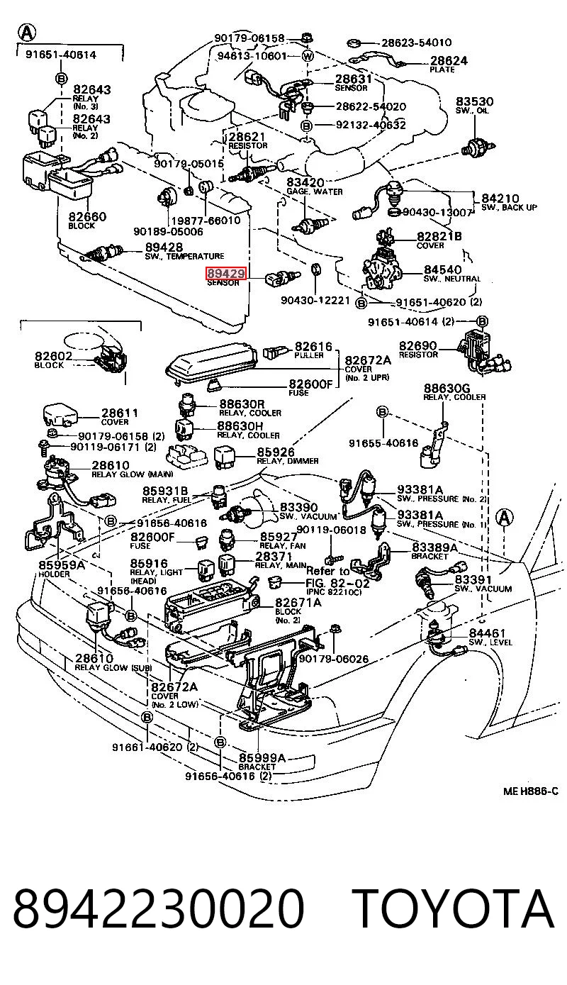Sensor temperatura refrigerante Mazda 626 II (1983-1987)