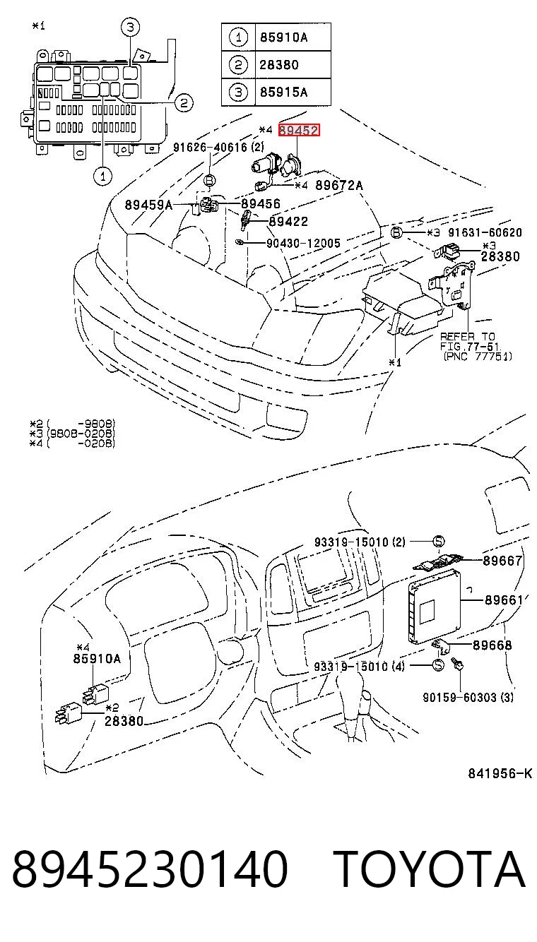 8945230140 Toyota Sensor de posición del acelerador