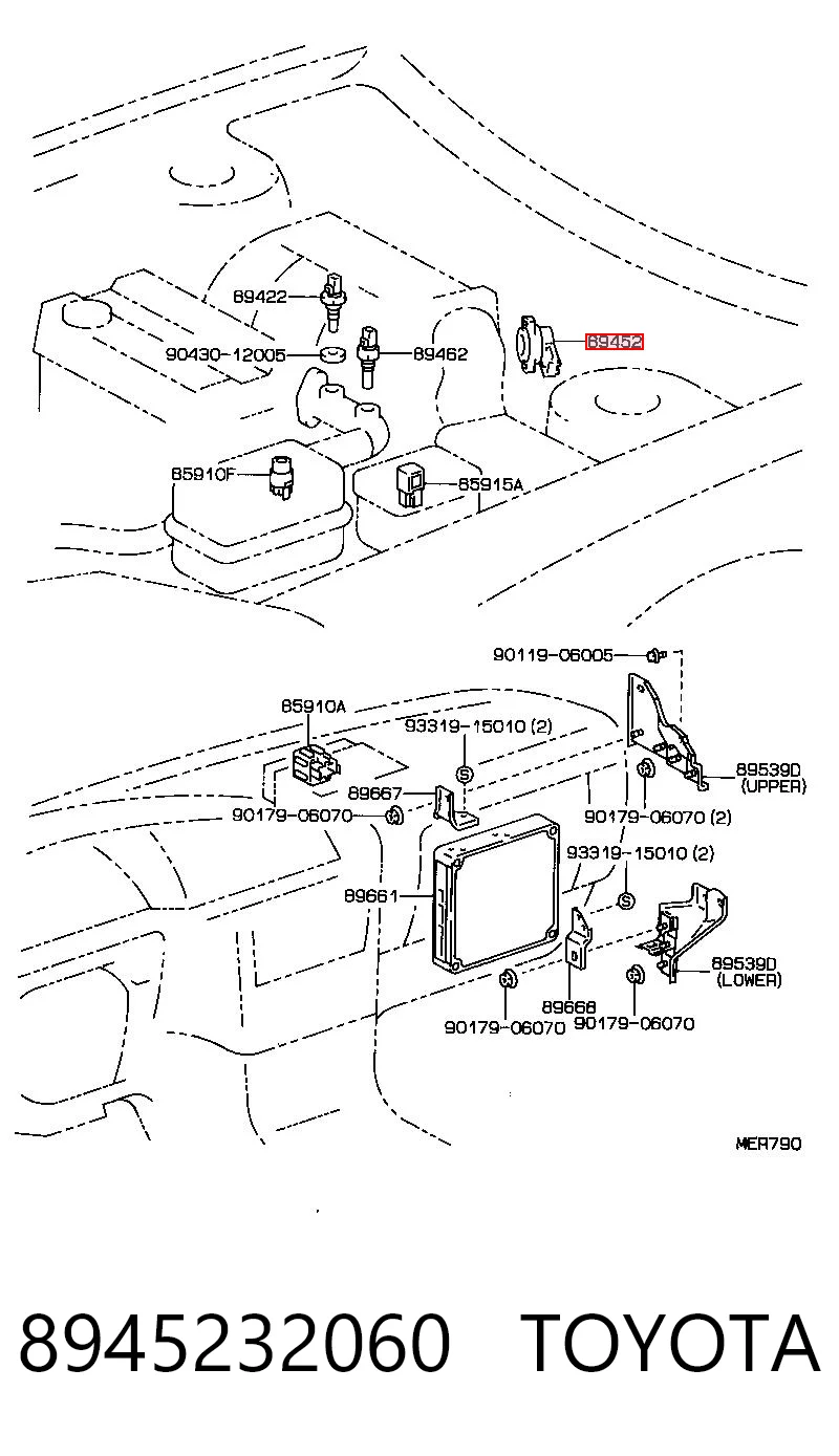8945232060 Toyota Sensor de posición del acelerador