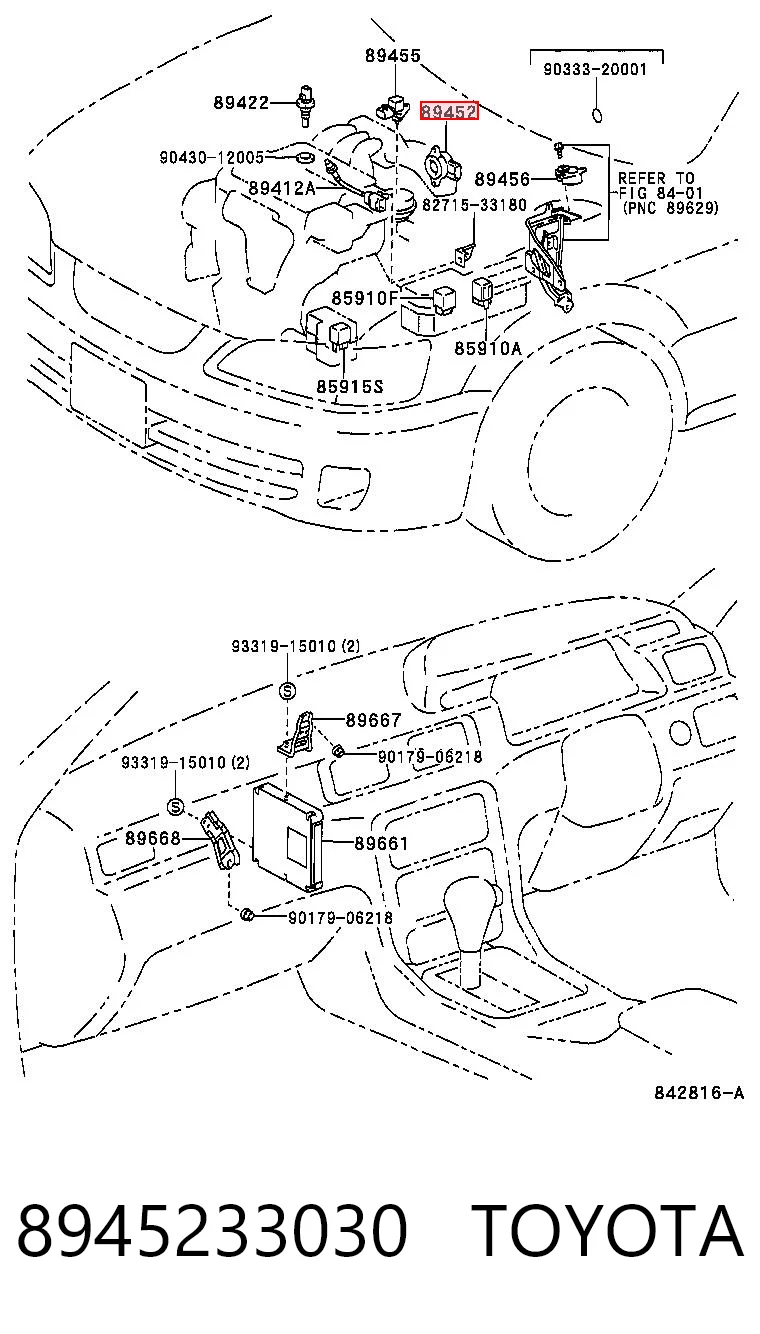 8945233030 Toyota Sensor de posición del acelerador