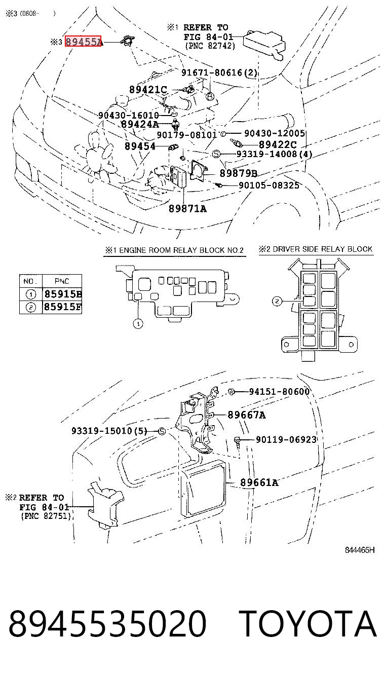 8945535020 Toyota Sensor de presión EGR