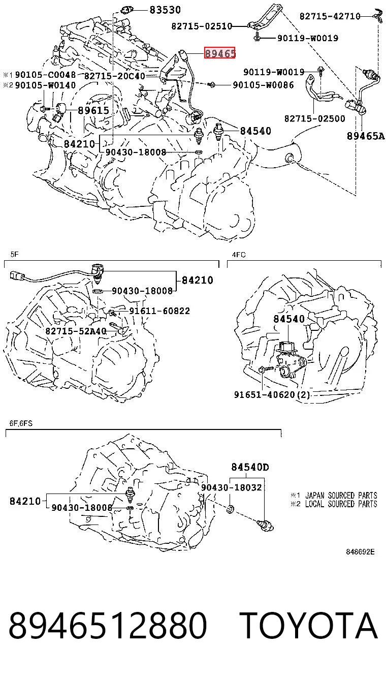 Sonda lambda (NOx, O2) para Toyota Corolla  E15