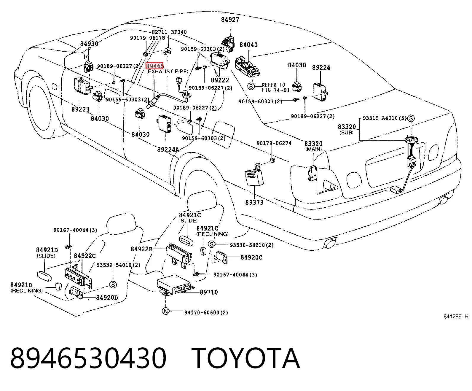 8946530430 Toyota