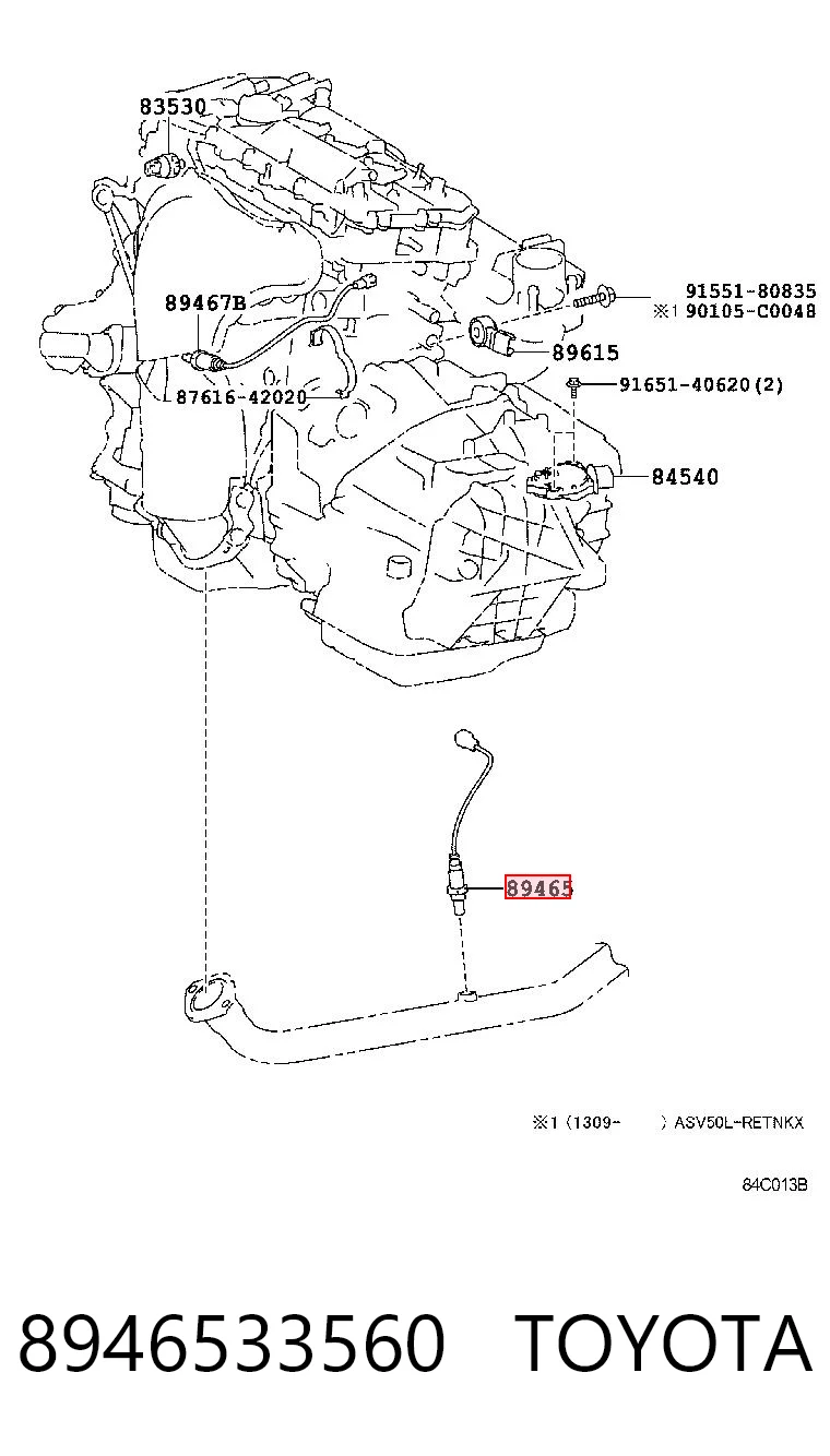 Sonda lambda (NOx, O2) Toyota Camry  (2011-2019)