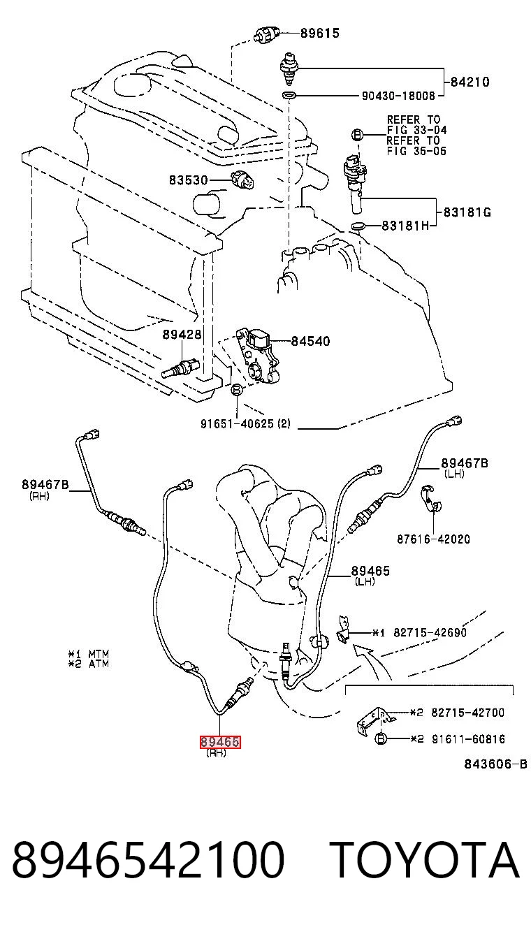 Sensor de oxígeno Toyota RAV4 II