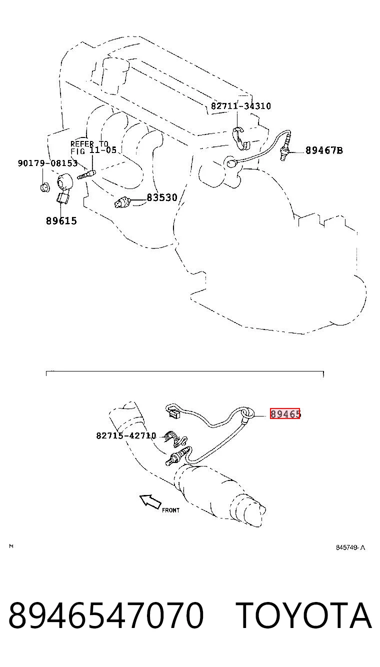 8946547070 Toyota Sonda lambda (NOx, O2)