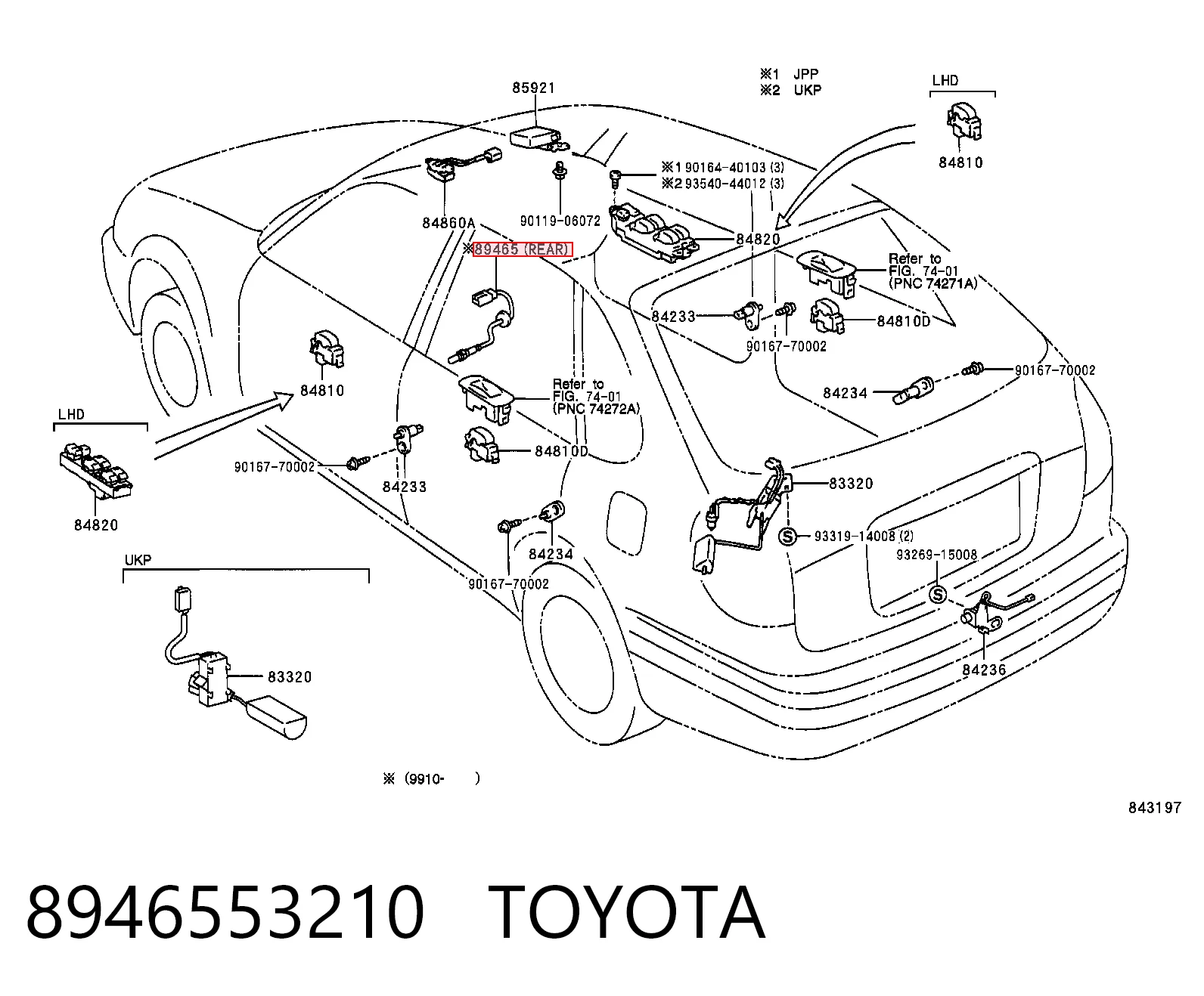 8946553210 Toyota