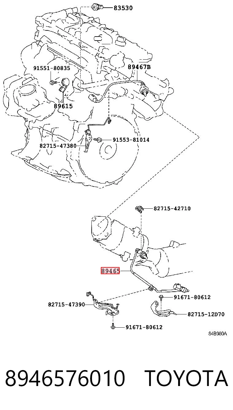 8946576010 Toyota Sonda lambda (NOx, O2)