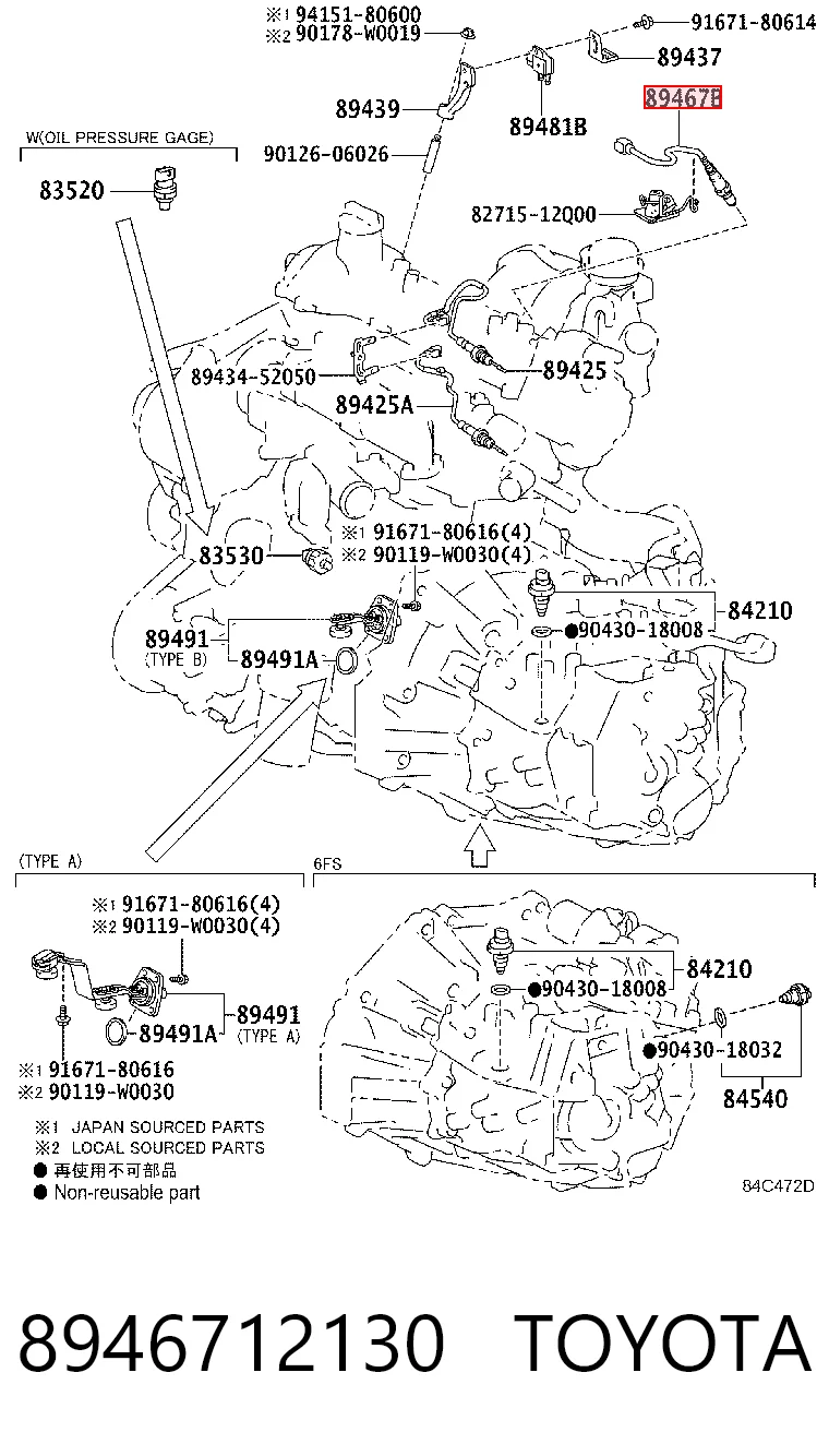 8946712130 Toyota