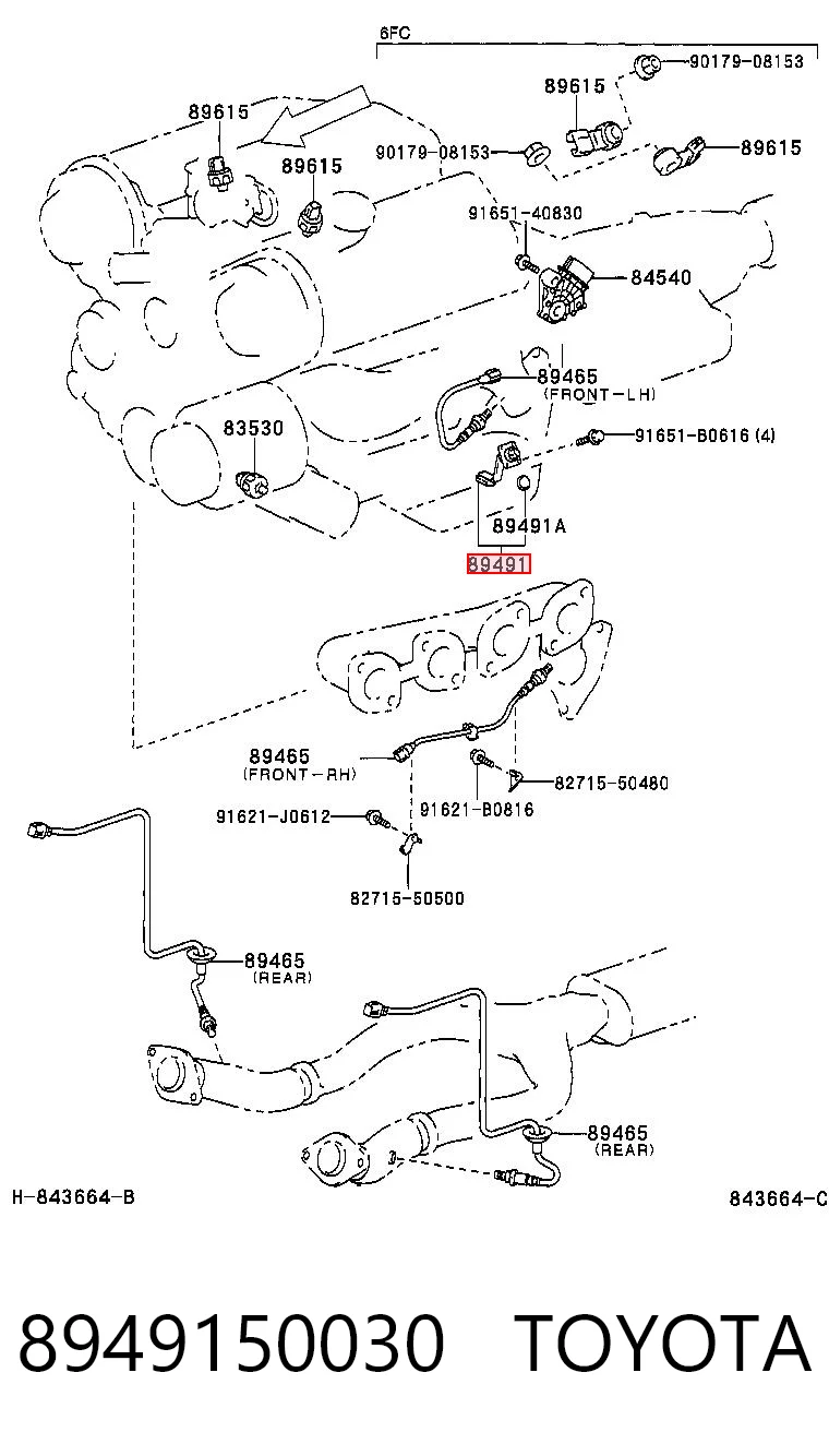 8949150030 Toyota Sensor de nivel de aceite