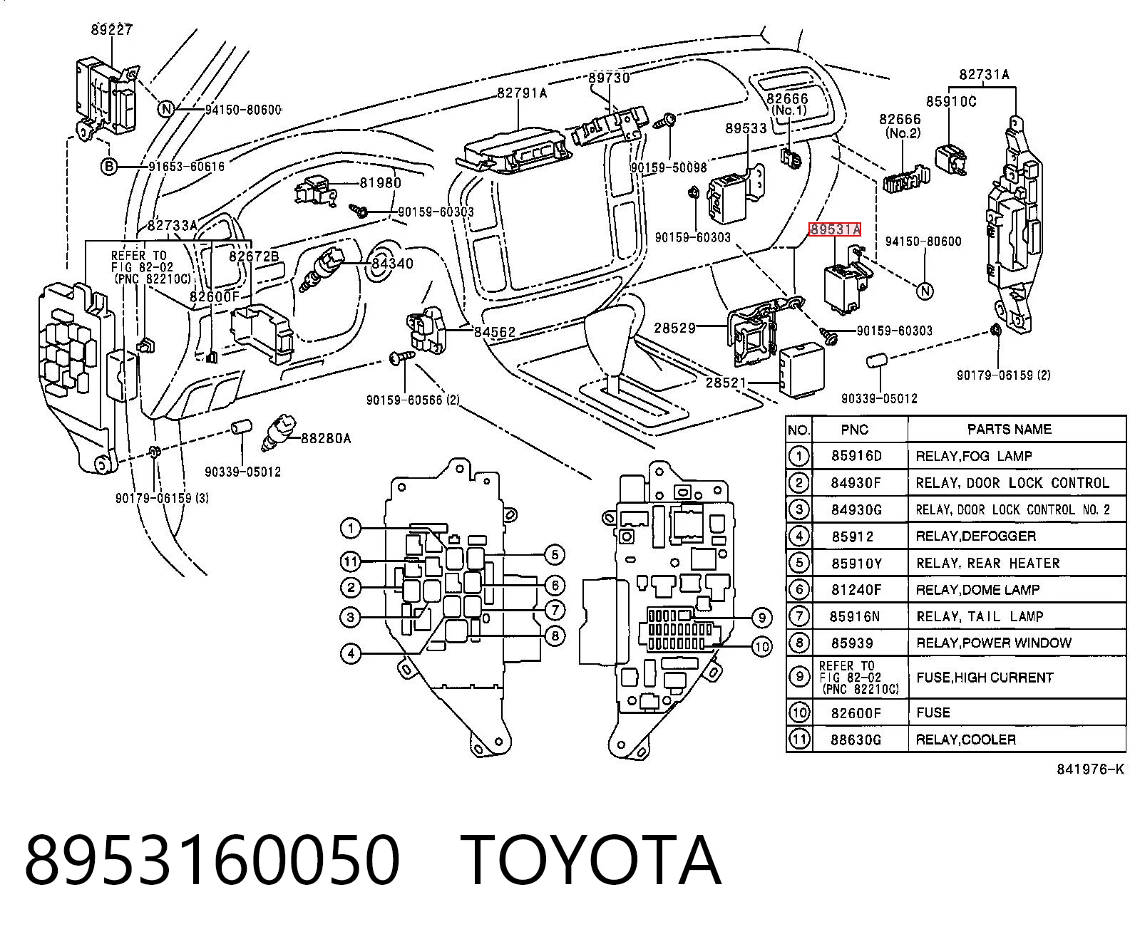 8953160050 Toyota