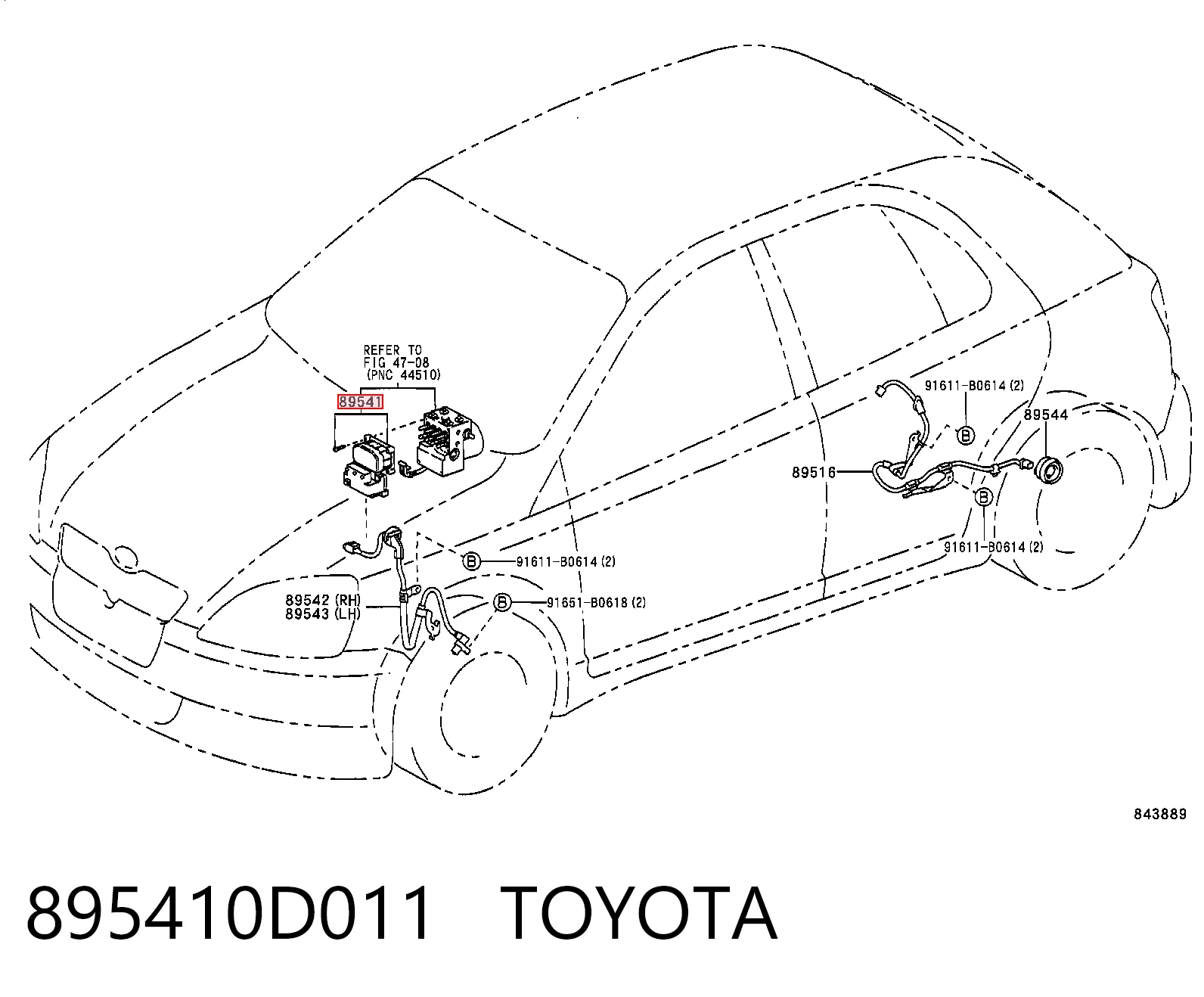  Módulo ABS Toyota Yaris 