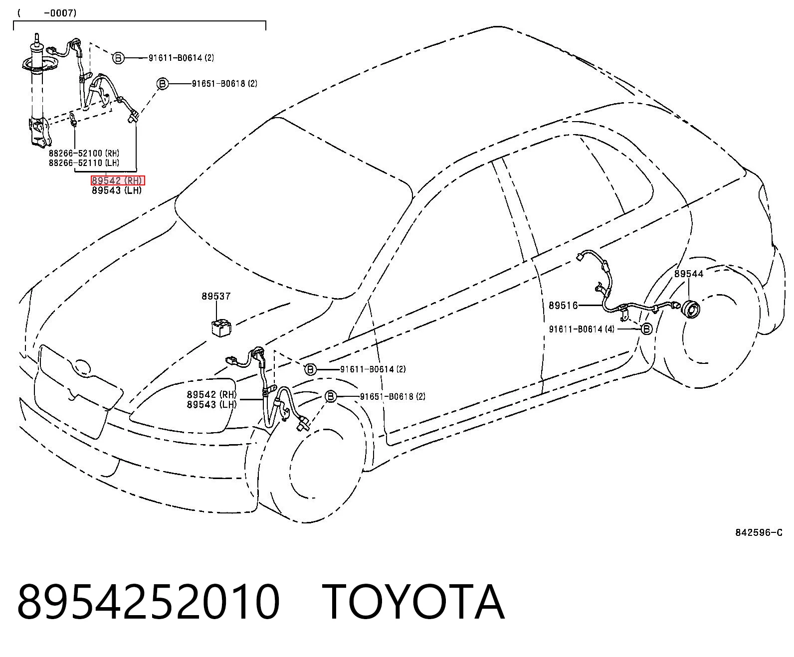 8954252010 Toyota