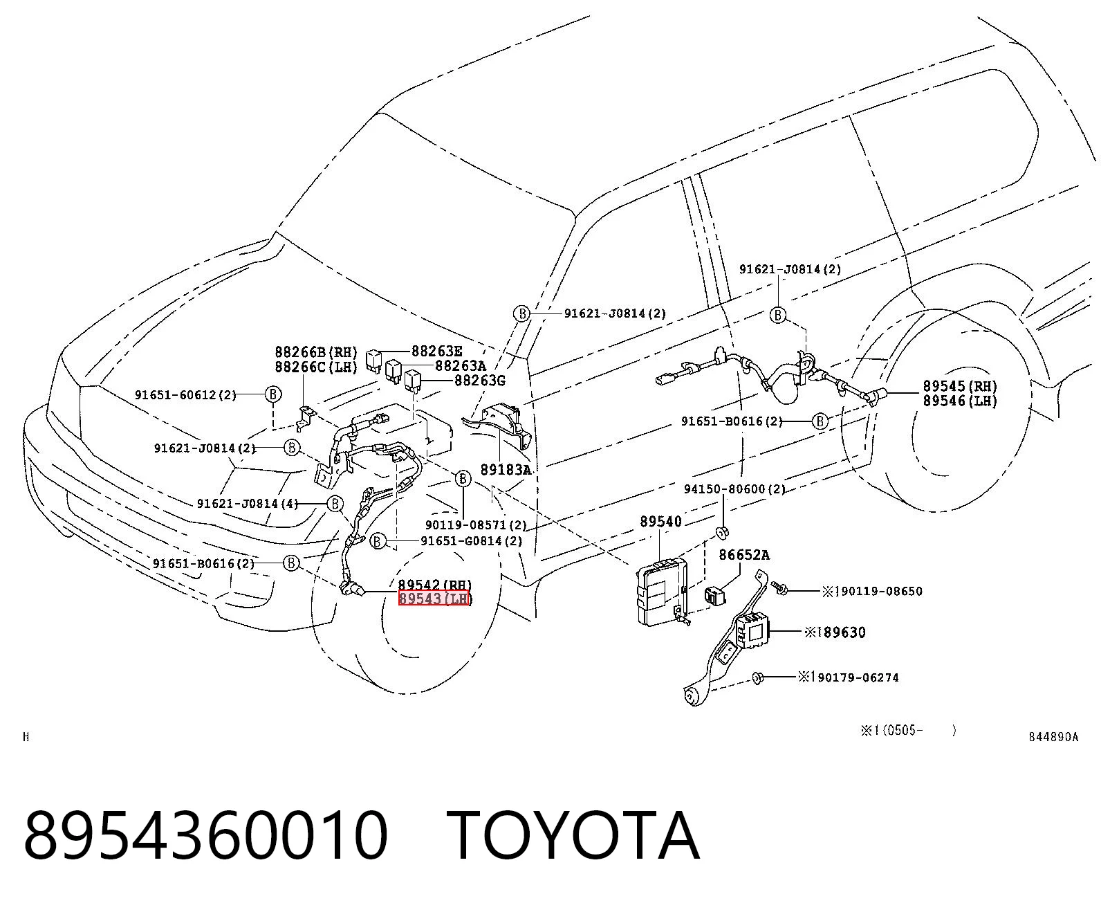8954360010 Toyota