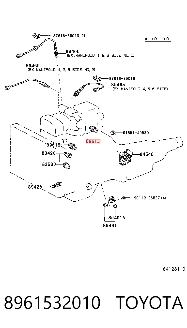 Sensor de detonacion Toyota Avensis 1