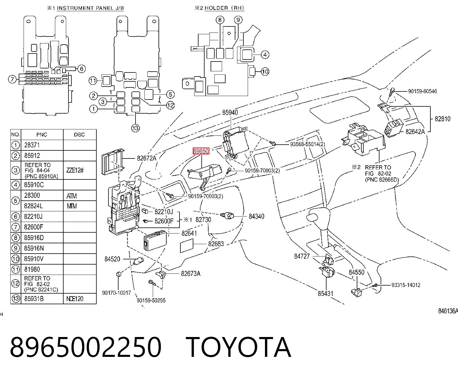 8965002250 Toyota